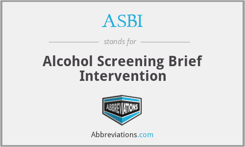 ASBI - Alcohol Screening Brief Intervention