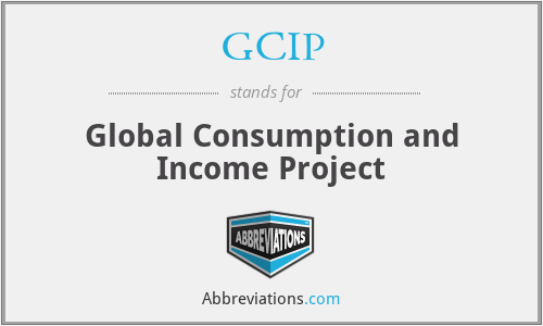 GCIP - Global Consumption and Income Project