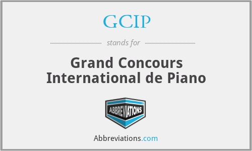 GCIP - Grand Concours International de Piano