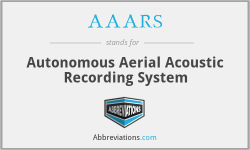 AAARS - Autonomous Aerial Acoustic Recording System