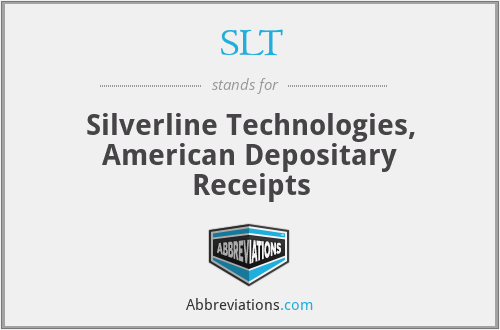 SLT - Silverline Technologies, American Depositary Receipts