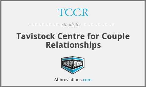 TCCR - Tavistock Centre for Couple Relationships