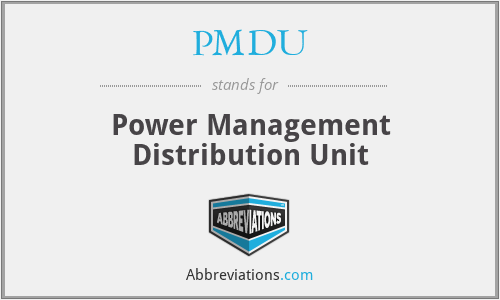 PMDU - Power Management Distribution Unit