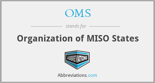 OMS - Organization of MISO States