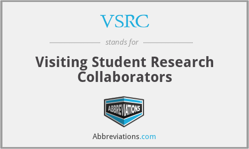 VSRC - Visiting Student Research Collaborators