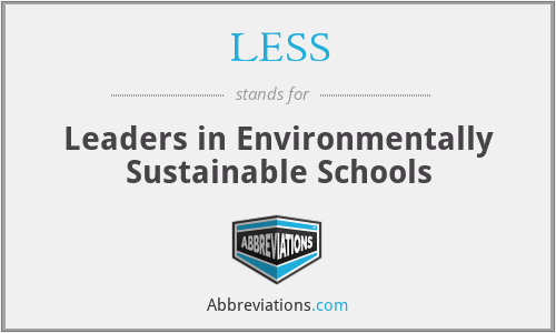LESS - Leaders in Environmentally Sustainable Schools