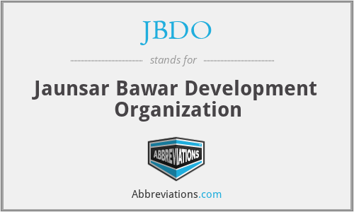 JBDO - Jaunsar Bawar Development Organization