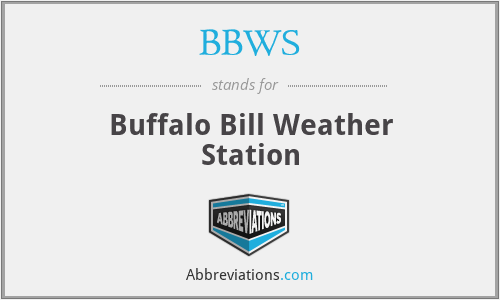 BBWS - Buffalo Bill Weather Station