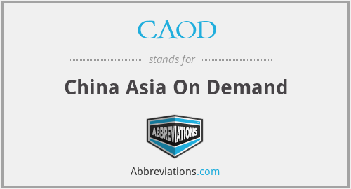 CAOD - China Asia On Demand