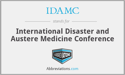 IDAMC - International Disaster and Austere Medicine Conference