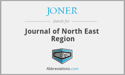 JONER - Journal of North East Region