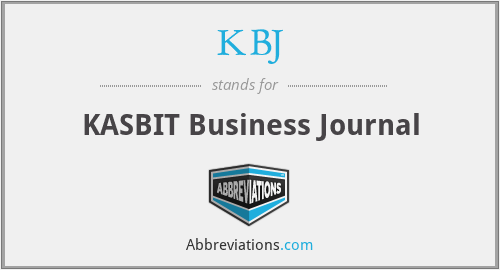 KBJ - KASBIT Business Journal