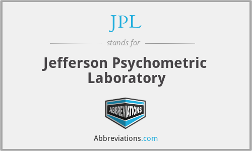 JPL - Jefferson Psychometric Laboratory