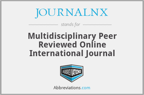 JOURNALNX - Multidisciplinary Peer Reviewed Online International Journal