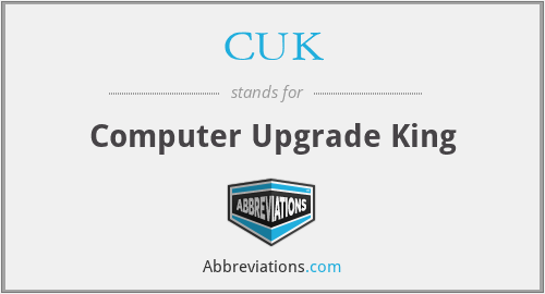 CUK - Computer Upgrade King