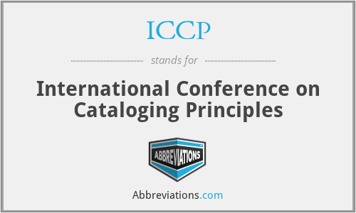ICCP - International Conference on Cataloging Principles