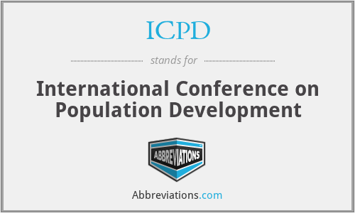 ICPD - International Conference on Population Development