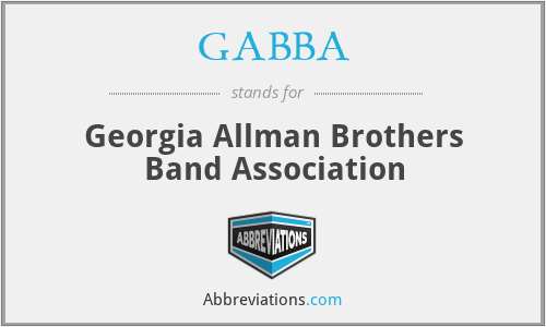 GABBA - Georgia Allman Brothers Band Association