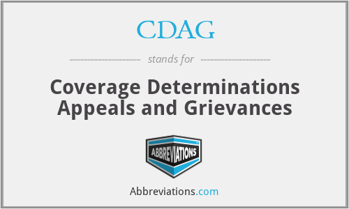 CDAG - Coverage Determinations Appeals and Grievances