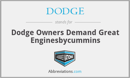 DODGE - Dodge Owners Demand Great Enginesbycummins
