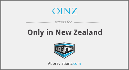 OINZ - Only in New Zealand