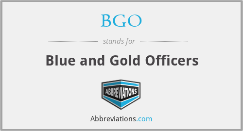 BGO - Blue and Gold Officers