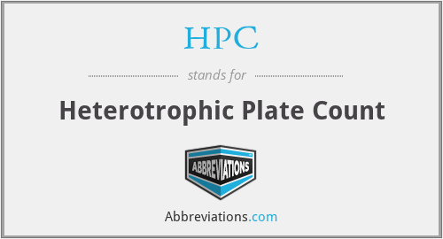 HPC - Heterotrophic Plate Count