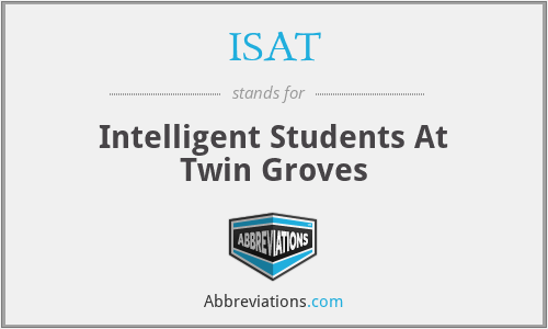 ISAT - Intelligent Students At Twin Groves