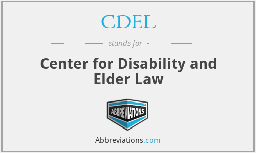 CDEL - Center for Disability and Elder Law