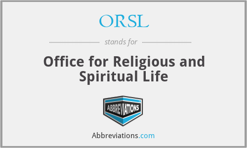 ORSL - Office for Religious and Spiritual Life