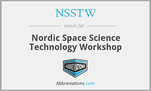 NSSTW - Nordic Space Science Technology Workshop