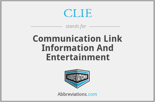 CLIE - Communication Link Information And Entertainment