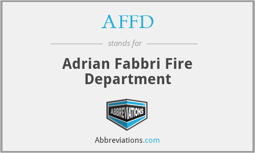 AFFD - Adrian Fabbri Fire Department