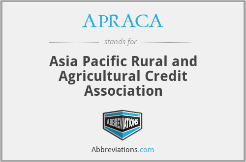 APRACA - Asia Pacific Rural and Agricultural Credit Association