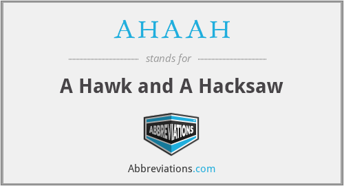 AHAAH - A Hawk and A Hacksaw