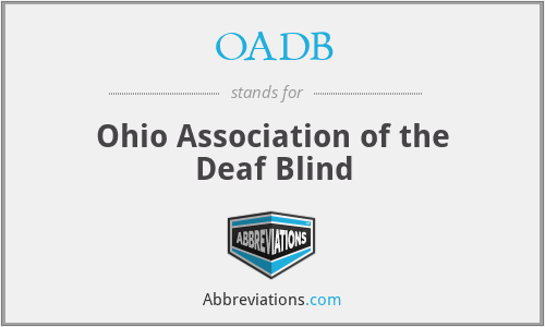 OADB - Ohio Association of the Deaf Blind