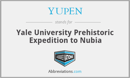 YUPEN - Yale University Prehistoric Expedition to Nubia