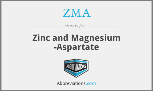 ZMA - Zinc and Magnesium -Aspartate
