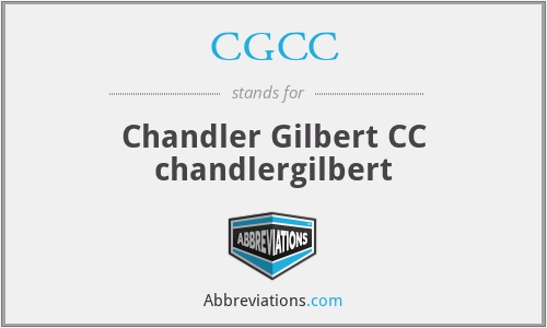 CGCC - Chandler Gilbert CC chandlergilbert