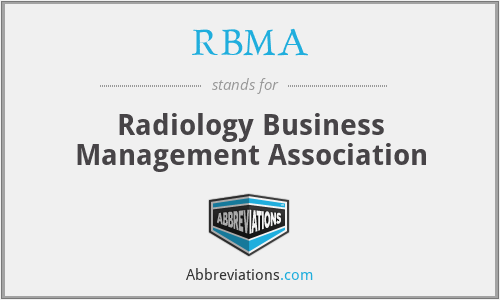RBMA - Radiology Business Management Association