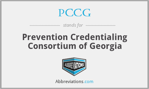 PCCG - Prevention Credentialing Consortium of Georgia