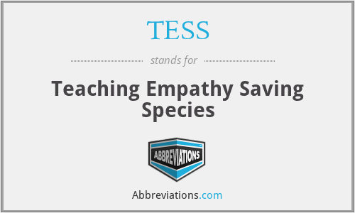 TESS - Teaching Empathy Saving Species