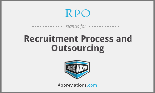 RPO - Recruitment Process and Outsourcing