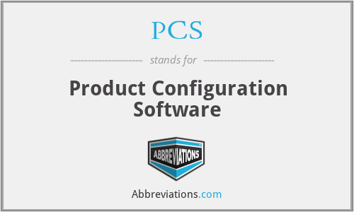 PCS - Product Configuration Software