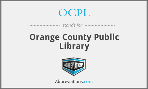 OCPL - Orange County Public Library