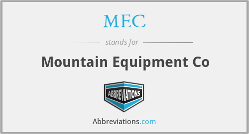MEC - Mountain Equipment Co