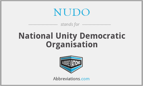 NUDO - National Unity Democratic Organisation