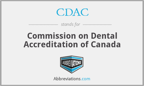 CDAC - Commission on Dental Accreditation of Canada