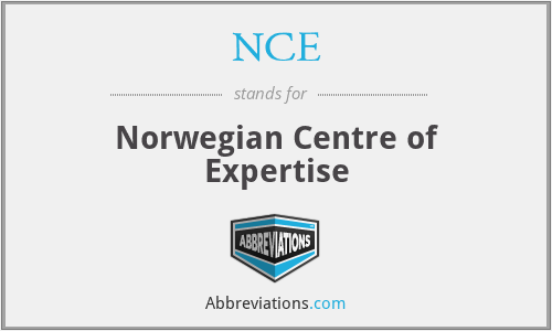 NCE - Norwegian Centre of Expertise