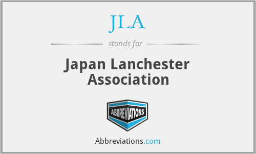 JLA - Japan Lanchester Association